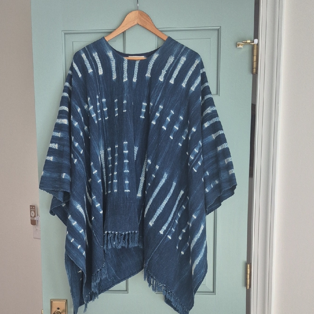 Mallory Et Cie Indigo Poncho